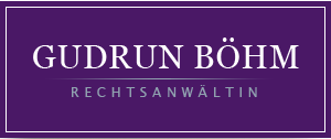 Logo der Rechtsanwältin Gudrun Böhm